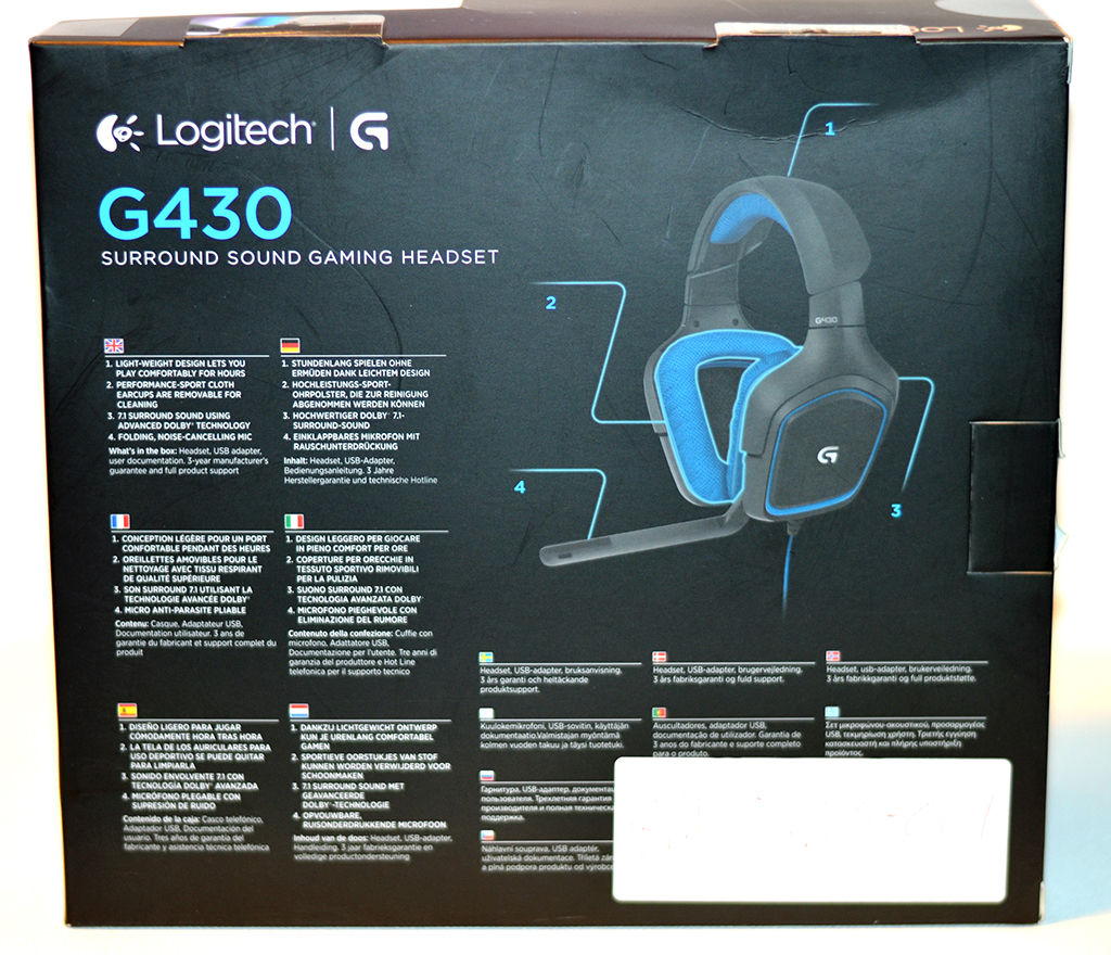 Logitech G430 |