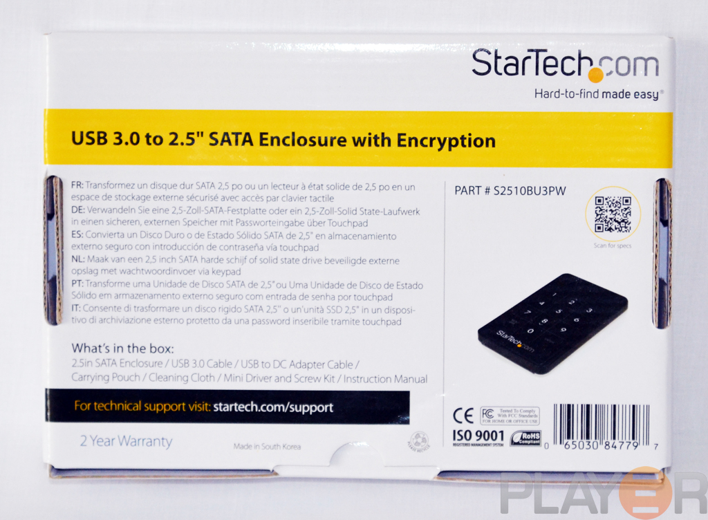 StarTech 2.5in USB 3.0 Encrypted Hard Drive Enclosure Review | Play3r