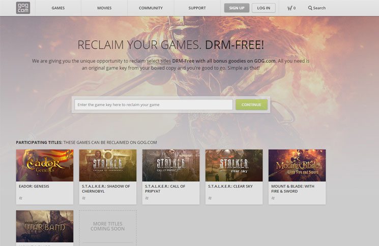 GOG.com upgrade old to DRM-free digital versions with hidden agenda? 