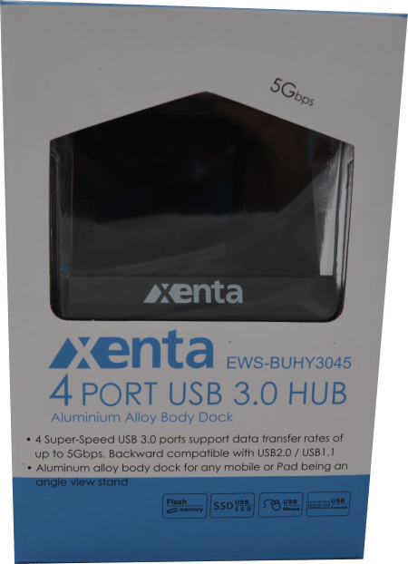 Xenta 4 Port USB 3 Hub Overview 1