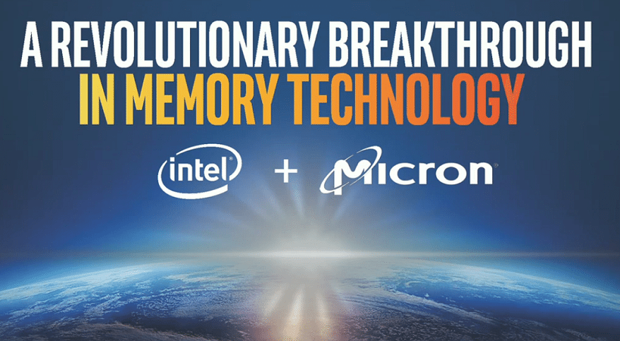 Intel and Micron Produce Breakthrough 3D Xpoint Memory Technology 