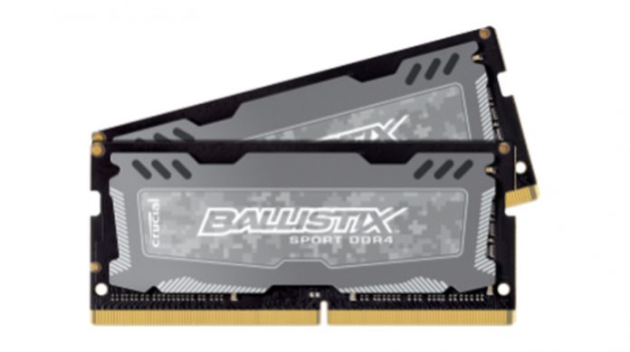 Crucial Announces Ballistix Sport LT DDR4 SODIMMs 