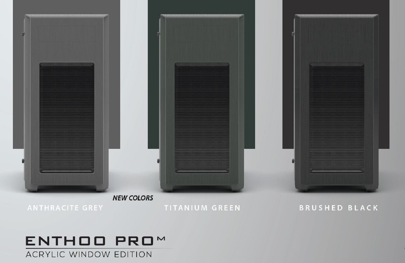 New Phanteks’ Enthoo Pro M Acrylic Titanium Green and Anthracite Grey Edition 2