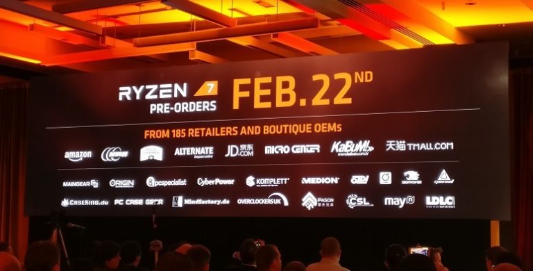 AMD Ryzen 7 CPU’s Officially Launched
