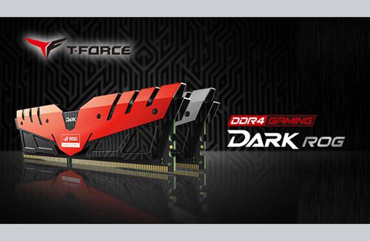 Team Group Announces the T-FORCE DARK Series Memory with Asus ROG Certification