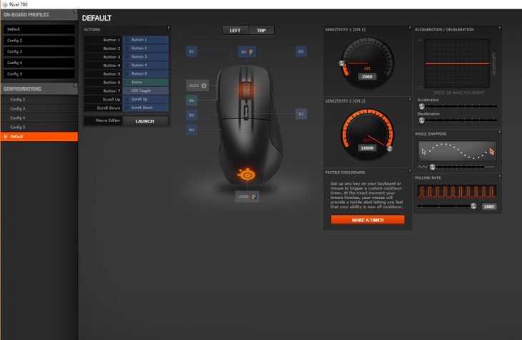 SteelSeries Rival 700 Profiles