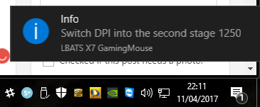 DPI change notification