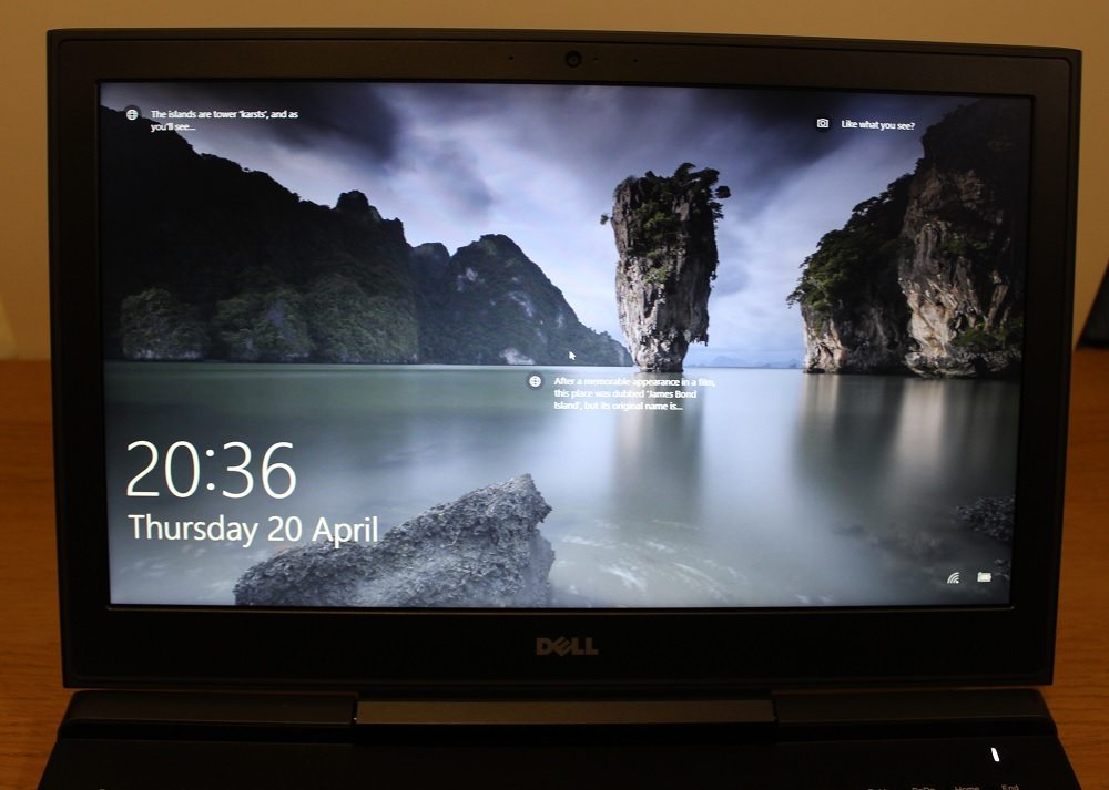 dell inspiron 15 7000 screen on