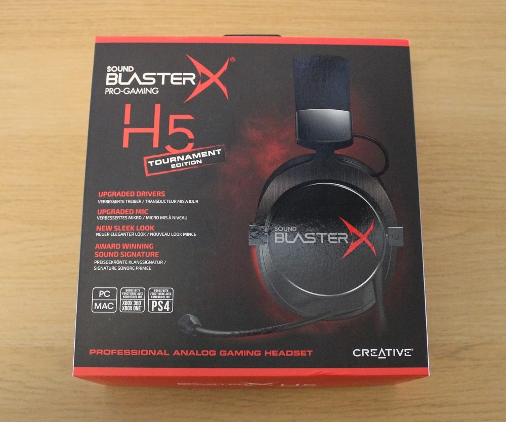 sound blaster H5 box front