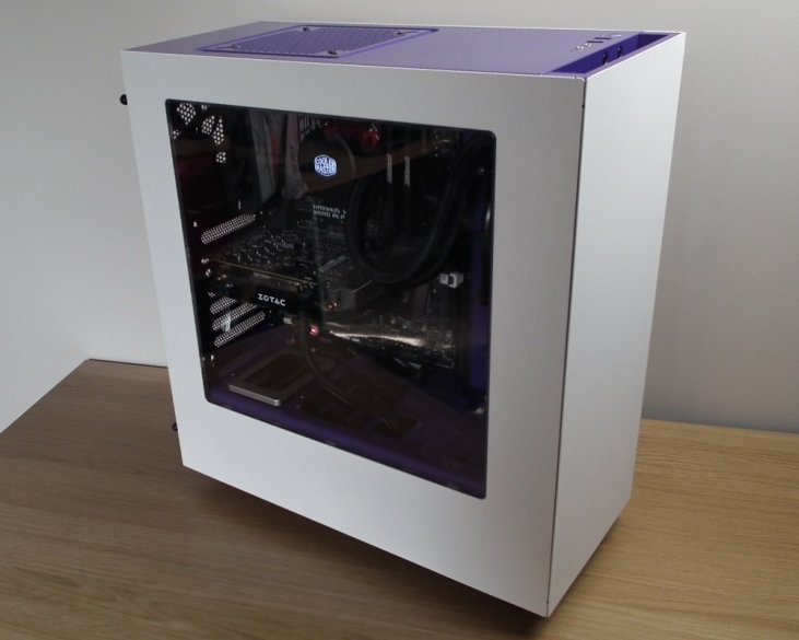 NZXT S340 White Build Front