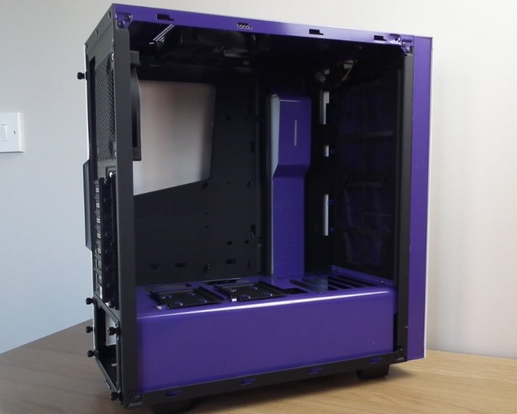 NZXT S340 White Interior Front