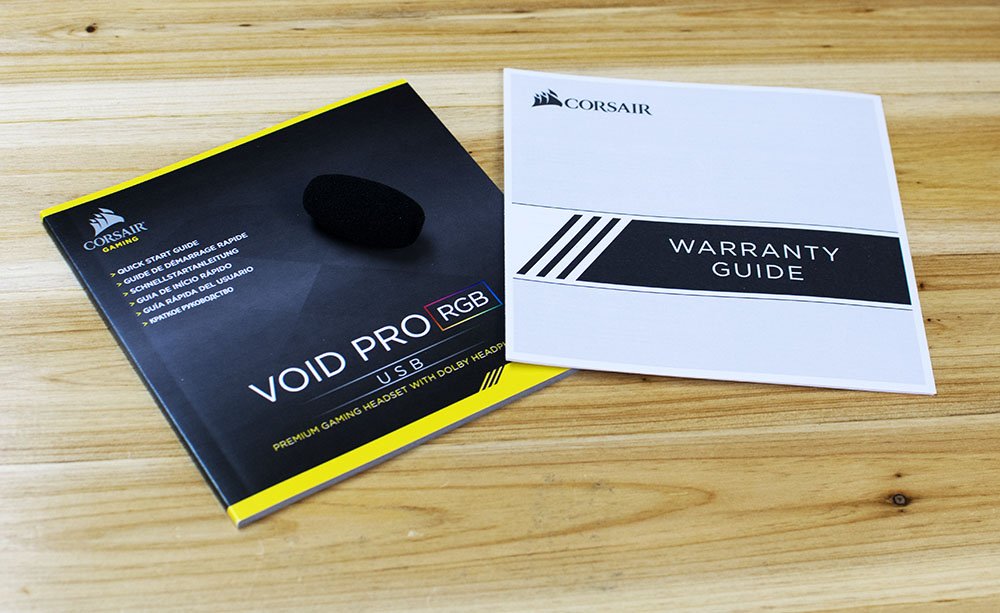 Corsair VOID PRO USB RGB Gaming Headset Manuals