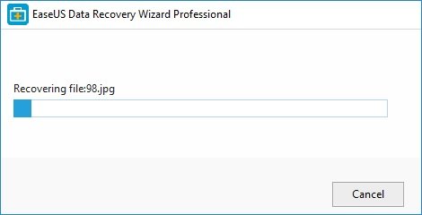 easus file recovery process