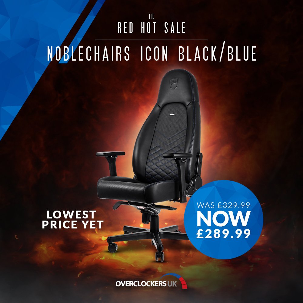 OCUK noblechairs ICON - Black-Red