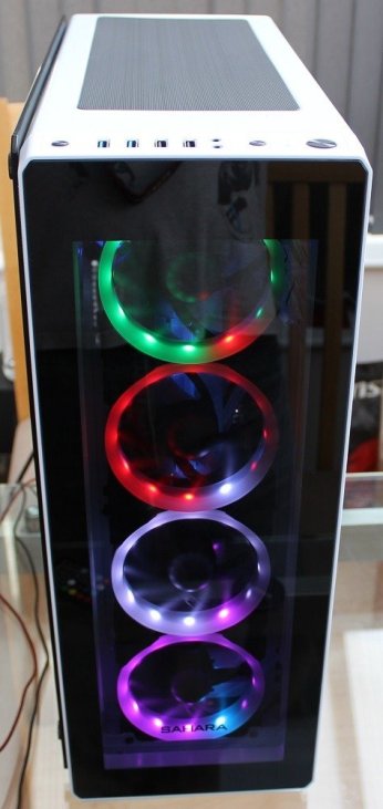 sahara p75 rgb effects and overhanging glass