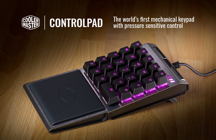 Cooler Master Debuts ControlPad with Mechanical Analogue Keys