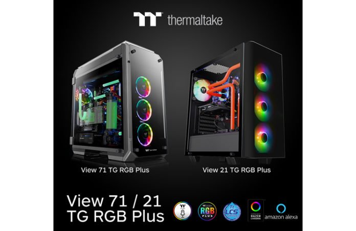 Thermaltake New View 21 TG RGB Plus Mid Tower Chassis and View 71 TG RGB Plus Full Tower Chassis _1-1