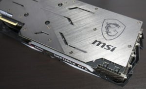 MSI RTX 2080 Gaming X Trio Graphics Card Backplate 2