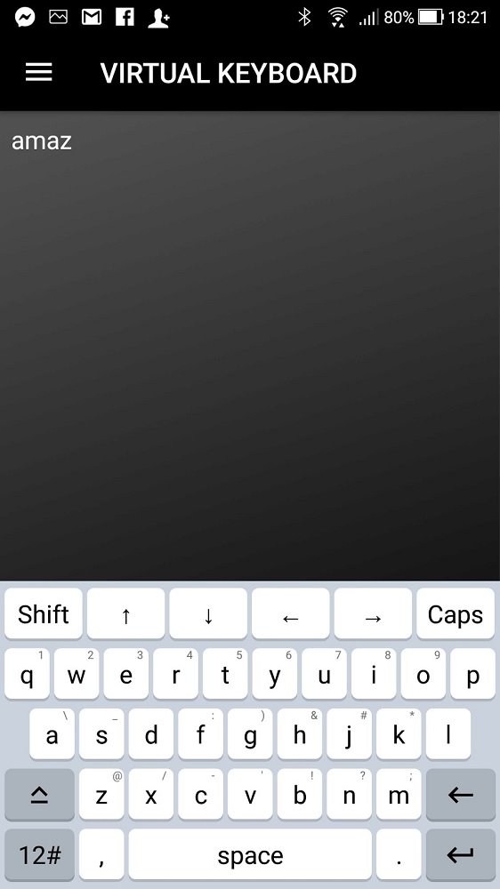 tt itake mobile app onscreen keyboard