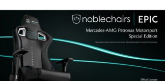 noblechairs EPIC Mercedes-AMG Petronas Motorsport Edition Feature