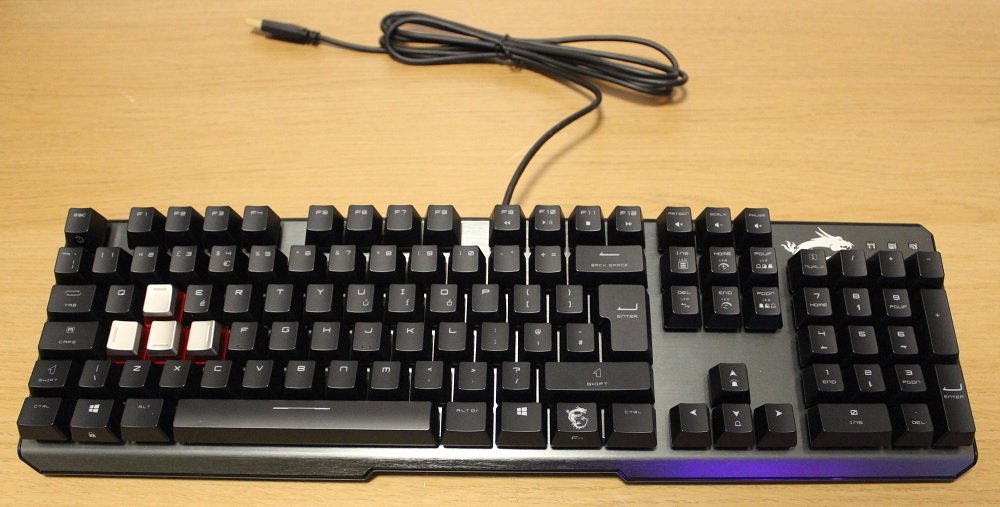 MSI Vigor GK60 Keyboard top