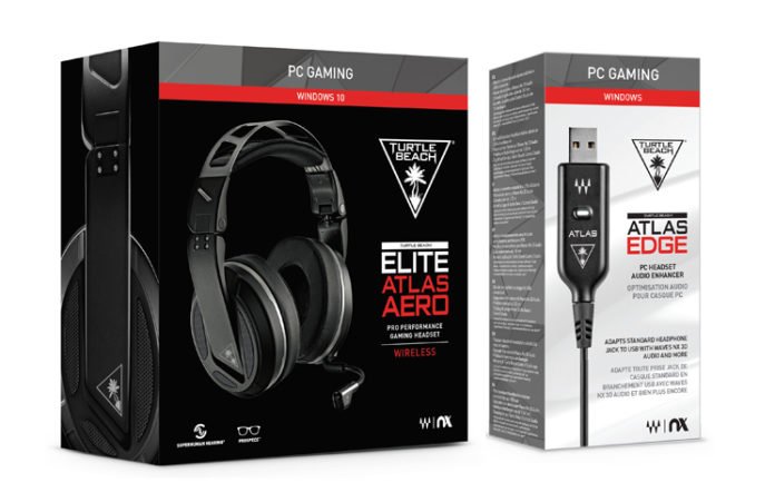 Turtle Beach Elite Atlas Aero Wireless Headset + Atlas Edge Audio Enhancer