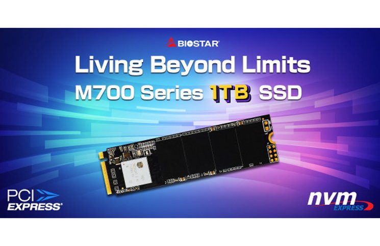 BIOSTAR Launches the New M700 1TB M.2 PCIe NVMe SSD