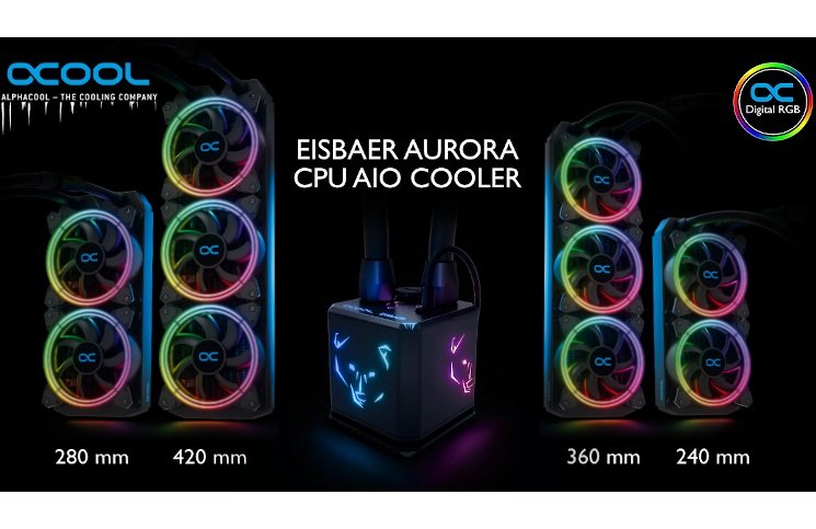 Alphacool Eisbaer Aurora Series Launches with RGB