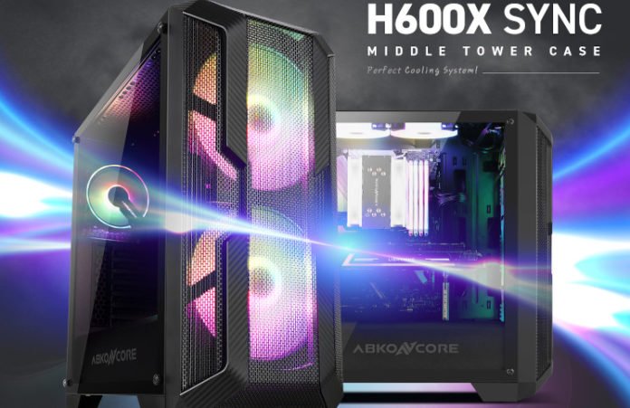 ABKONCORE H600X SYNC from the side and front left angle.