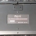 The back of the SAHARA GAMING R20 Wired RGB Backlit Macro Tenkeyless Mechanical Keyboard