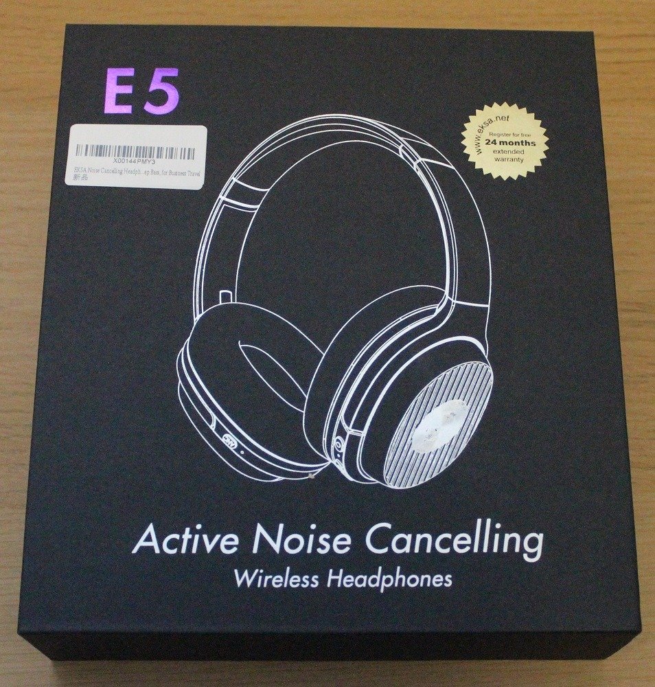 EKSA E5 ANC Wireless Headphones Box top