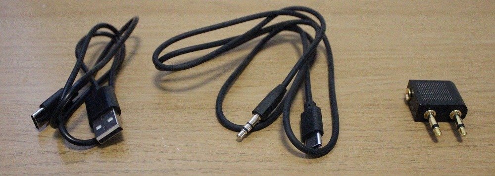 EKSA E5 ANC Wireless Headphones cables and adaptors