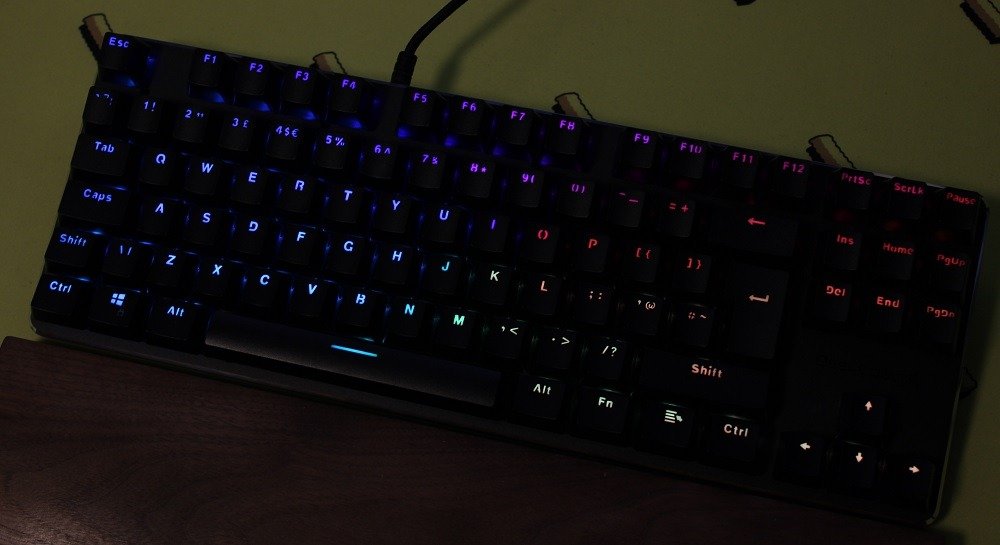 DeepCool KB500 Keyboard Powered on RGB