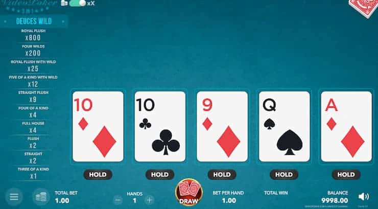 Online Video Poker Game